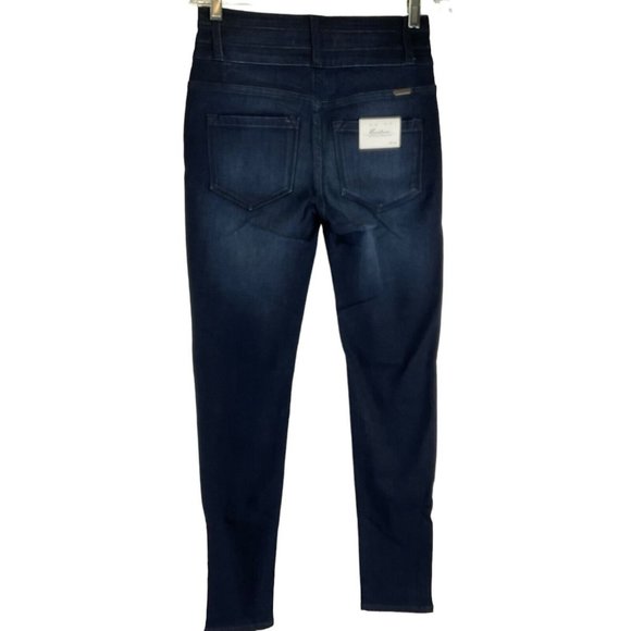 Kancan Jeans Women's Sz 5/26 Blue Daniel Skinny High Rise Button Fly Stretch $78 - Picture 3 of 11